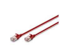 Digitus Câble réseau DK-1632-A-020S-R RJ45 Cat-6a F/FTP slim AWG32/7 blindé avec manchon 2 m rouge