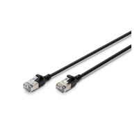 Câble Ethernet Cat 6A - DIGITUS - 5m - Slim - 10 Gbit/s - PoE+ - Noir