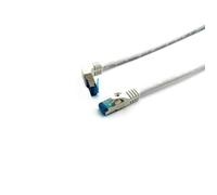 Equip Câble patch 605807 – S/FTP Catégorie 6A coudé vers connecteur droit – Blanc 0,5 m