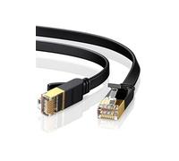 Câble Ethernet CAT 7 Plat Réseau RJ45 Haut Débit 10Gbps 600MHz, 10m