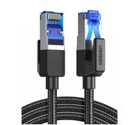UGREEN Cat 8 Câble Ethernet Réseau RJ45 Super Débit 40Gbps 2000MHz Nylon Tressé Double Blindage Compatible avec Routeur Switch Modem Décodeur TV Box Internet PS5 PS4 Xbox Console de Jeux PC (15M)