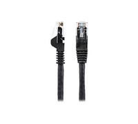Câble Ethernet CAT6 1m - LSZH (Low Smoke Zero Halogen) - Cordon RJ45 UTP Anti-accrochage 10 GbE LAN - Câble Réseau Internet 650MHz 100W PoE - Noir -