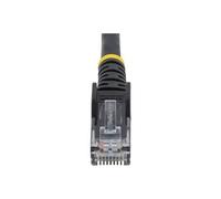 Câble Ethernet CAT6 2m - LSZH (Low Smoke Zero Halogen) - Cordon RJ45 UTP Anti-accrochage 10 GbE LAN - Câble Réseau Internet 650MHz 100W PoE - Noir -