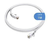 Câble Ethernet Cat6 de 1m,Long câble de raccordement à haut débit,Design plat,1 Gbps pour 250 Mhz/s UTP,Pour console,PS3,PS4,PS5,Switch,routeur,modem,TV,bureau à domicile
