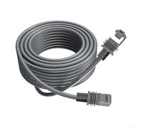 Câble Ethernet CAT6 étanche pour routeur Starlink haute vitesse 1200 Mbit/s résistant à l'usure flexible pour extérieur, voyage, camping, mini appareil informatique, gris (10 mètres)