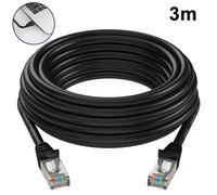 Câble Ethernet Cat6 rond, durabilité et stabilité accrues pour une utilisation intérieure et extérieure, enfoui directement et résistant aux