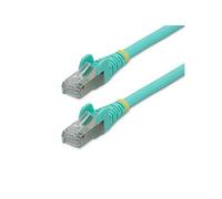 StarTech.com Câble Ethernet CAT6a 7m - Low Smoke Zero Halogen (LSZH) - 10 Gigabit 500MHz 100W PoE RJ45 S/FTP Cordon de Raccordement Réseau Snagless Turquoise avec Décharge de Tension