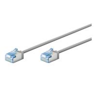 Câble Ethernet Cat6a - GOOBAY - 0.15m - Blindé - Ultra flexible - LSOH gris