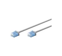 Câble ethernet cat6a non blindé lsoh slim / ultra flexible - gris 15cm