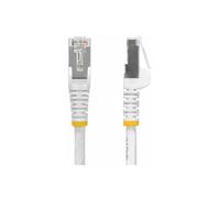 StarTech.com Câble Ethernet CAT8 Blanc de 12m, RJ45 Snagless, 25G/40G, 2000MHz, 100W PoE++, S/FTP, Fil de Cuivre Pur 26AWG, LSZH, Cordon de Raccordement Réseau Blindé avec Serre-Câble, Testé par Fluke Channel