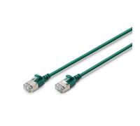 Câble Ethernet - DIGITUS - Cat 6A - 5m - Slim - 10 Gbit/s - PoE+ - Vert