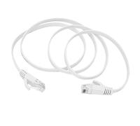Câble Ethernet Gigabit Haut Débit CAT6 8 Cœurs Paire Torsadée Cavalier Réseau Fil de Cuivre Plat RJ45 plaqué or 10 Gbps 600 MHz Compatible avec les Commutateurs, les Boîtiers TV 1 X Câble (#1)