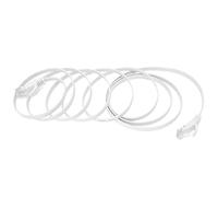 Câble Ethernet Gigabit Haut Débit CAT6 8 Cœurs Paire Torsadée Cavalier Réseau Fil de Cuivre Plat RJ45 plaqué or 10 Gbps 600 MHz Compatible avec les Commutateurs, les Boîtiers TV 1 X Câble (#2)