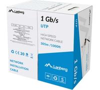 Câble Ethernet LAN Lanberg LCU6-10CC-0305-BK 305 m