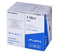 Câble Ethernet LAN - LANBERG - LCU6-10CC-0305-BK - Noir - 305m