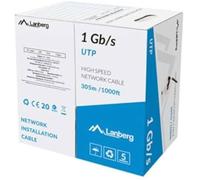 Câble Ethernet LAN - LANBERG - LCU6-10CC-0305-BK - Noir - 305m