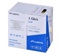 Câble Ethernet LAN - LANBERG - LCU6-10CC-0305-Y - Multicolore - 305 m - Haute qualité