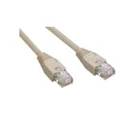 Câble Ethernet MCL RJ45 Cat6 Gris 2m - FCC6M-2M - Cordon de raccordement RJ45 mâle/mâle pour réseau local et connexion switch/hub.