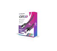 Câble Ethernet Réseau RJ45 Cat 8 Oniverse 5 m Noir pour PS5 PS4 Nintendo Switch 2 Nintendo Switch Xbox PC et Mac Noir