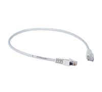 Câble ethernet RJ45 CAT5 mâle/mâle, gris 2m, Schneider