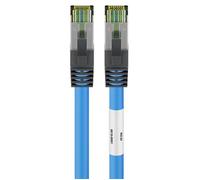 Câble Ethernet RJ45 - Goobay - Cat 8.1 - 25 m - S/FTP - Câble blindé - Bleu