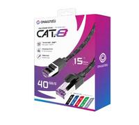 Câble ethernet RJ45 Oniverse Catégorie 8 15 m Noir