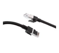 Câble Ethernet RJ45 Tressé Double Blindage S/FTP Mâle/Mâle 5m Noir