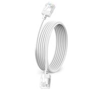 Câble Ethernet Ultra Fin Cat 6 3M, Rj45 Souple Cat 6A Câble Lan Gigabit Pour Pc, Routeur, Ps4/5 (Blanc)[CAB9165907]