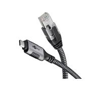 Goobay Câble USB-C vers RJ45 70696 – Ethernet CAT6 FTP 1 m 1 Gbit/s