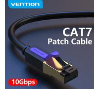 Câble Ethernet Vention RJ 45 Cat7 câble Lan câble réseau STP RJ45 pour cordon de raccordement Compatible Cat6 pour routeur câble Ethernet Cat8 CAT.8 Flat Black