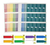 Cable Etiquette,Marquage Cable 720 Pièces Étiquettes Autocollant Étanche Résistant Auto-adhésif Autocollant pour Marquer Identifier et Organiser le Fil Cables