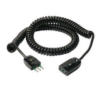Vimar 0P32352 Prolongateur 5 m, câble 3G0,75 mm2 H05VVH8-F, fiche 2P+T 10 A 250 V~ Standard Italien S11, Prise SICURY 2P+T 10 A 250 V~ Standard Italien P11, Noir