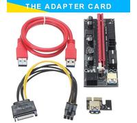 câble extension PCI-E 1x à 16x plaqué or pour ordinateur PC, carte adaptateur USB 3.0 GPU Riser de haute qualité, 1 pièce