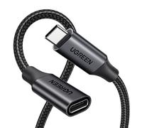 Câble Extension USB C 3.2 Gen 2 100W Rallonge USB C Vidéo 4K 60Hz Data 10Gbps Compatible avec iPhone 17 Pro Max Air 16 MacBook Pro Galaxy S25 Plus Ultra S24 S23 (Nior 0.5M)