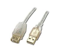 ConnectLand - Rallonge de câble USB - USB (F) pour USB (M) - USB 2.0 - 50 cm - argent
