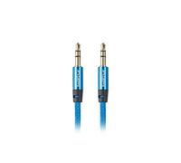 Câble Audio Jack (3,5 mm) Lanberg CA-MJMJ-10CU-0010-BL Bleu 1 m Bleu