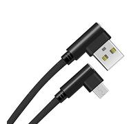 Cable Fast Charge 90 degres Micro USB pour JBL GO 2 Smartphone Android Connecteur Recharge Chargeur Universel (Noir)