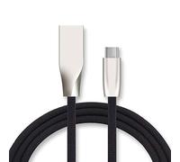 Cable Fast Charge Type C pour Samsung Galaxy Buds Smartphone Android Chargeur 1m USB Connecteur Recharge Rapide (Noir)