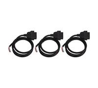 Câble femelle OBD2 à 16 broches, rallonge Flexible de haute qualité pour outil de Diagnostic de voiture, matériau ABS, longueur 100cm, paquet de 3