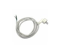 Câble fer à repasser - Câble de 2 m, avec connecteur Schuko, 2 x 0,75 mm², idéal pour les appareils ménagers et un usage domestique. Robuste et sûr