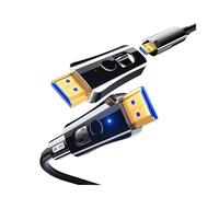 Câble Fiber Optique HDMI, Adaptateur Micro Détachable À Double Tête, Pipeline TV 8K @ 60Hz 4K 120Hz HDR EARC Compatible For HDTV Xbox PS5(8K 2.1 Version,15m)