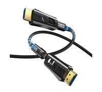 Câble Fiber Optique HDMI, Adaptateur Micro Détachable À Double Tête, Pipeline TV 8K @ 60Hz 4K 120Hz HDR EARC Compatible For HDTV Xbox PS5(4K 2.0 Version,8m)
