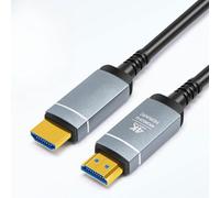 Câble fibre optique 4K 60 Hz - Cordon optique haut débit 18 Gbit/s avec connecteurs plaqués or, gaine en nylon, compatible avec Xbox, (1 m)