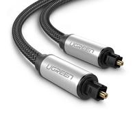 UGREEN Câble optique audio 10539 – Nylon tressé, connecteur Toslink 24K plaqué or – 1 m