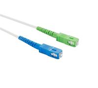 Câble Fibre optique D2 Diffusion pour box Free 5 m Blanc, Vert et Bleu