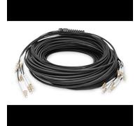 - Câble éclaté - LC/UPC multimode (P) pour LC/UPC multimode (P) - 30 m - fibre optique - 50 / 125 microns - OM4 - sans halogène, intérieur/extérieur