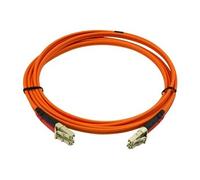 StarTech.com Câble fibre optique duplex multimode LC LC à 2 m - Cordon / jarretière fibre optique OM2 (50/125) - Orange