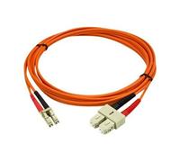 Câble fibre optique duplex multimode 50/125 OM2 de 2 m - LC vers SC - LSZH - Orange - Câble réseau - LC multi-mode (M) pour SC multi-mode (M) - 2 m -