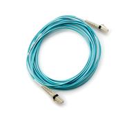 Câble Fibre Optique HPE LC/LC Multimode OM3 5m, 2 Fibres, 50/125µm, 8Gbps, Full Duplex, Bleu, Réf: AJ836A