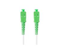 Câble Fibre Optique - Lanberg - 15m - Mono SC/APC-SC/APC - Simplex G657A2 - LSZH Blanc